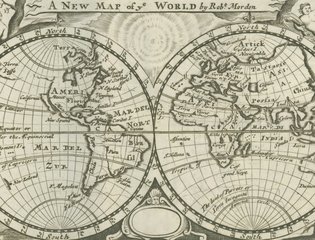 Old map of the world